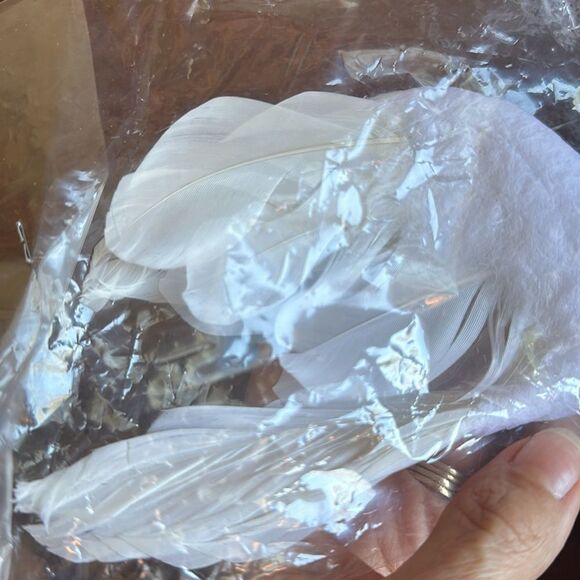 Vintage new in packaging white feathered bird Christmas decoration/ornament - Picture 7 of 9